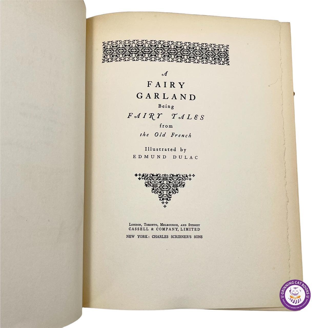 A Fairy Garland: Being Fairy Tales From the Old French (signed by Dulac) - Grinning Cat Books - CHILDREN'S LITERATURE - ILLUSTRATED