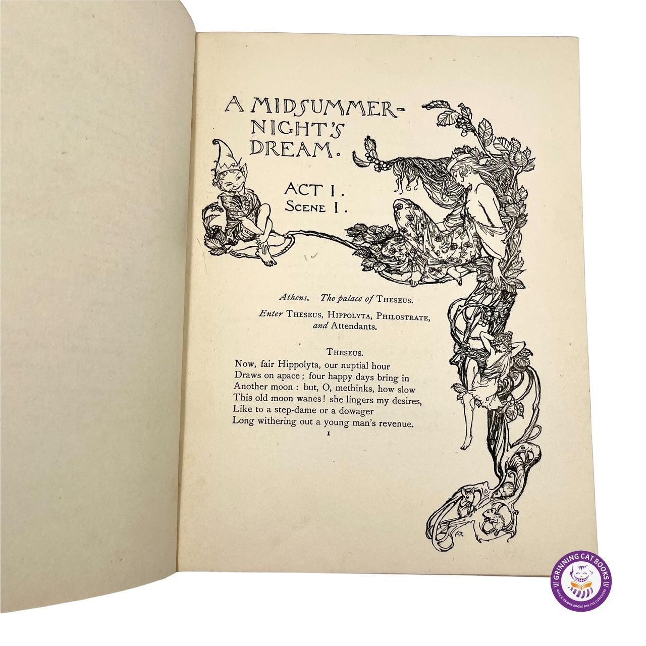 A Midsummer Night's Dream (illustrated by Arthur Rackham) - Grinning Cat Books - LITERATURE - ILLUSTRATED