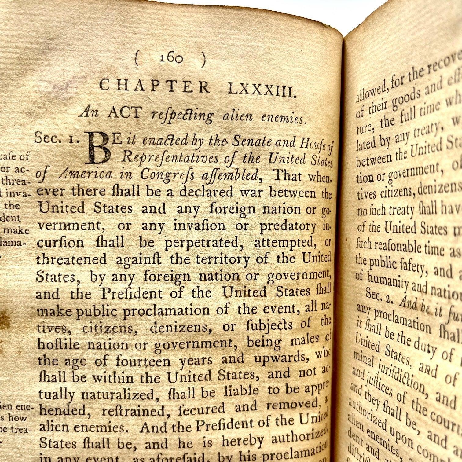 ACTS PASSED AT THE FIRST SESSION OF THE FIFTH CONGRESS OF THE UNITED STATES OF AMERICA (1798) - Grinning Cat Books - AMERICANA - AMERICAN HISTORY, HISTORY, POLITICS