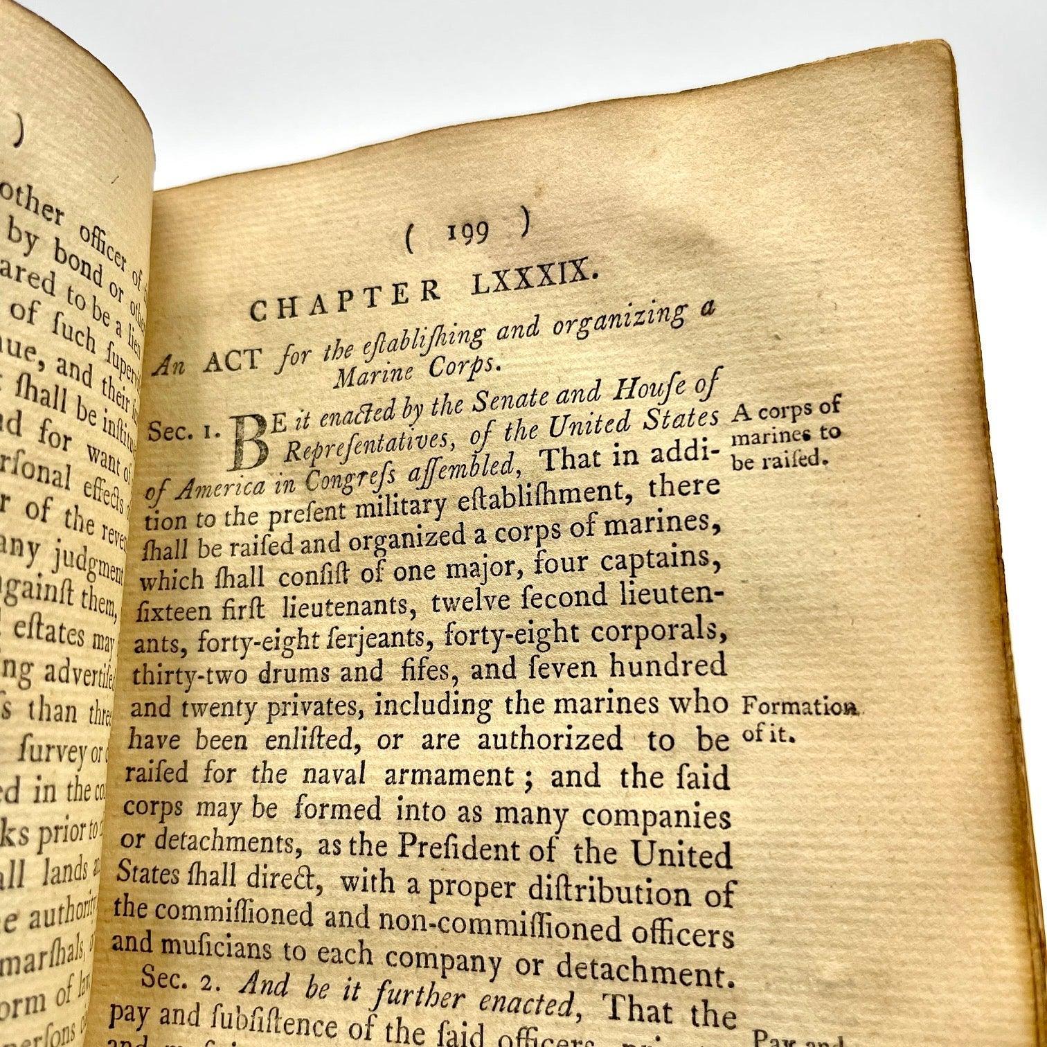 ACTS PASSED AT THE FIRST SESSION OF THE FIFTH CONGRESS OF THE UNITED STATES OF AMERICA (1798) - Grinning Cat Books - AMERICANA - AMERICAN HISTORY, HISTORY, POLITICS