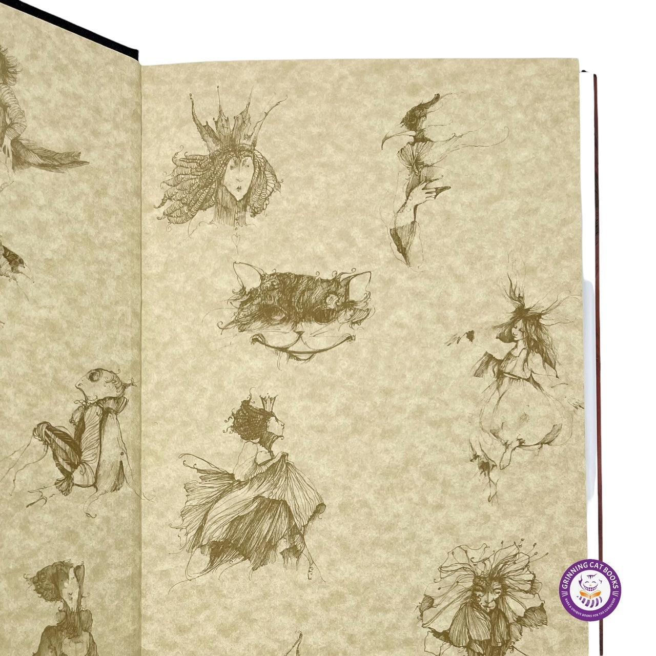 Alice in Wonderland & Through the Looking Glass (signed by artist, Anne Bachelier) - Grinning Cat Books - CHILDREN'S LITERATURE - ALICE, ENGLISH LITERATURE, SIGNED