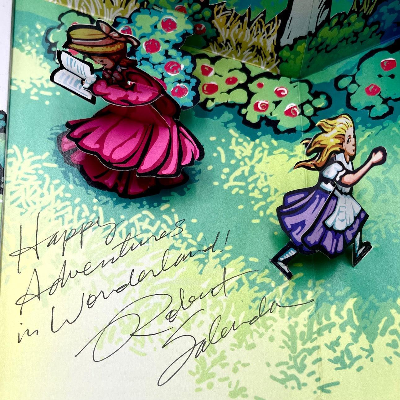 Alice's Adventures in Wonderland: A popup story (signed) - Grinning Cat Books - CHILDREN'S LITERATURE - ALICE, POPUP, SIGNED
