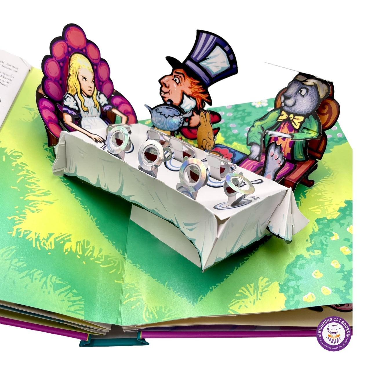 Alice's Adventures in Wonderland: A popup story (signed) - Grinning Cat Books - CHILDREN'S LITERATURE - ALICE, POPUP, SIGNED