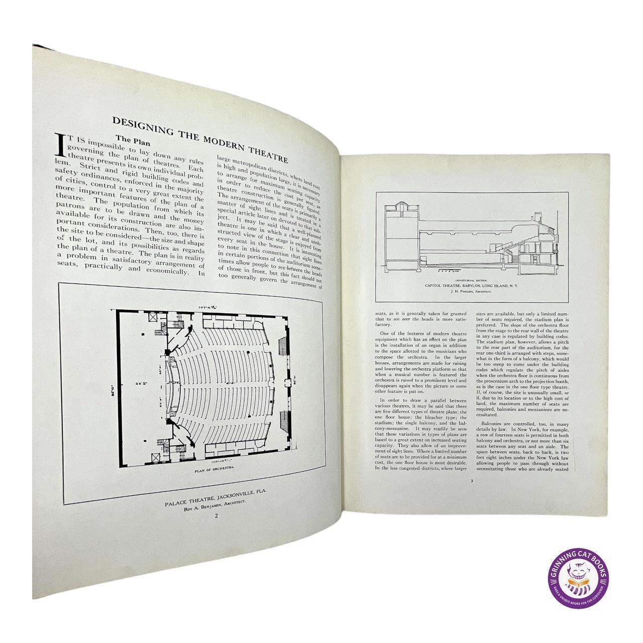 American Theatres of Today (2 Volume Set) - Grinning Cat Books - ARCHITECTURE - MOVIE THEATERS