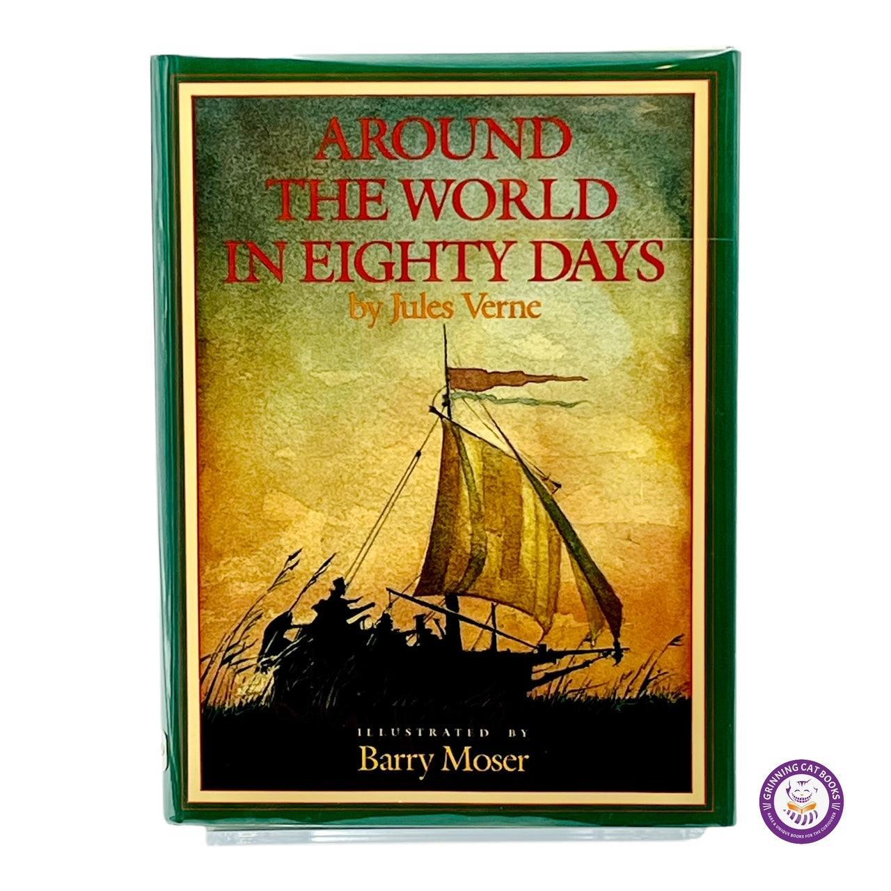 Around the World in Eighty Days (signed by Barry Moser) - Grinning Cat Books - CHILDREN'S LITERATURE - ADVENTURE