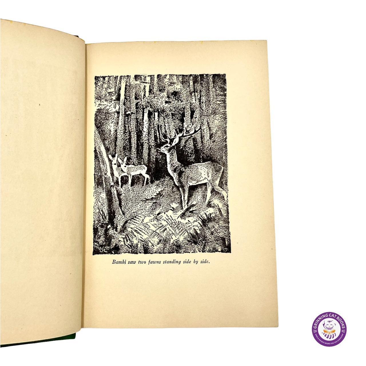Bambi (First English Printing) - Grinning Cat Books - CHILDREN'S LITERATURE - 