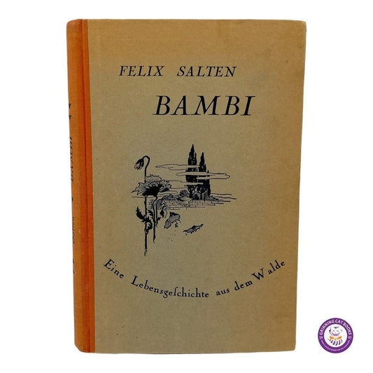Bambi (First True Edition, in Native German) - Grinning Cat Books - CHILDREN'S LITERATURE - 