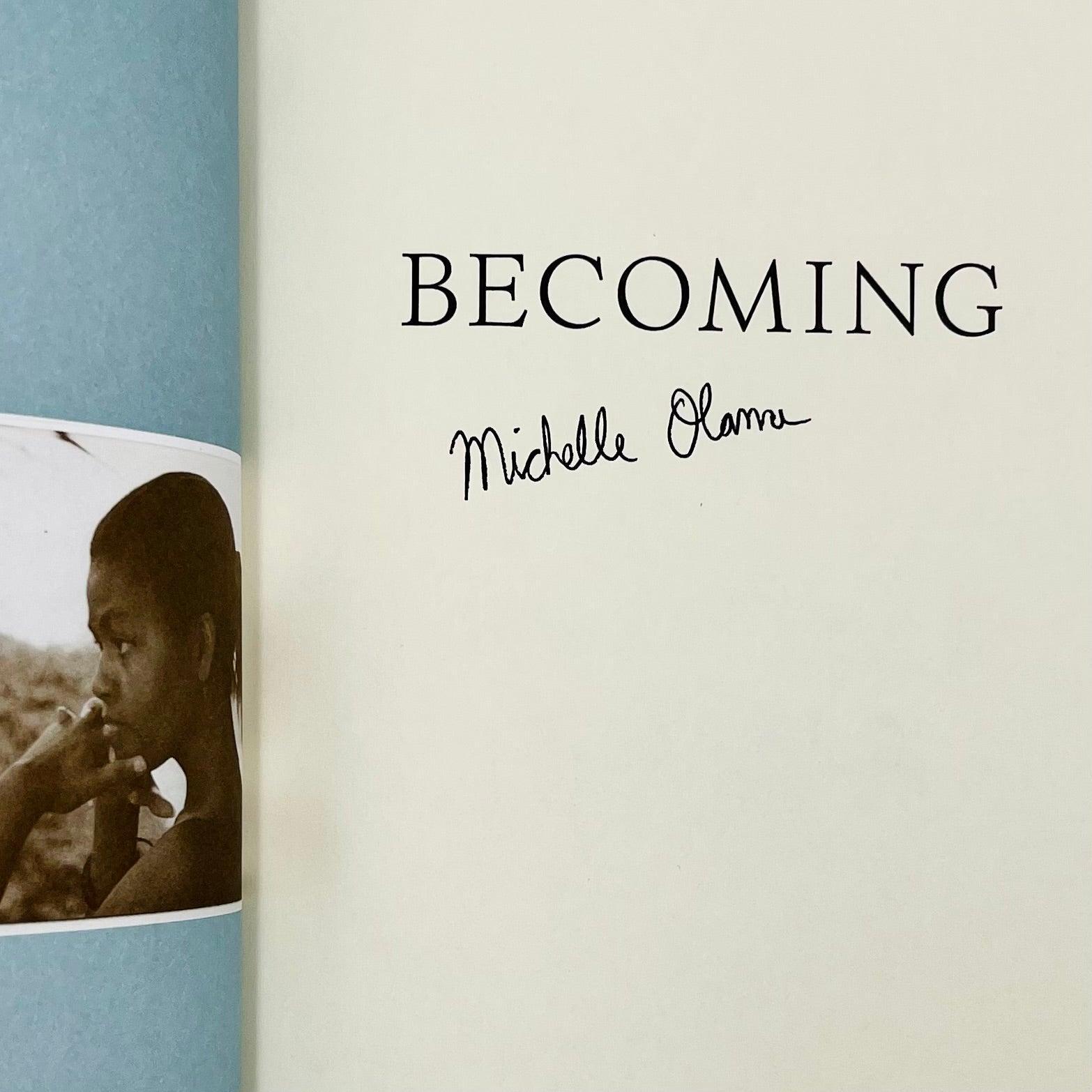 Becoming (signed by First Lady Michelle Obama) - Grinning Cat Books - AMERICANA - AMERICAN HISTORY, AMERICANA, FIRST LADIES, MEMOIR, POLITICS, SIGNED
