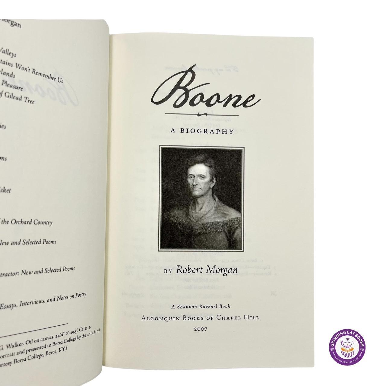 Boone: A Biography (signed) - Grinning Cat Books - AMERICANA - AMERICAN WEST, HISTORY, KENTUCKY, PIONEERS