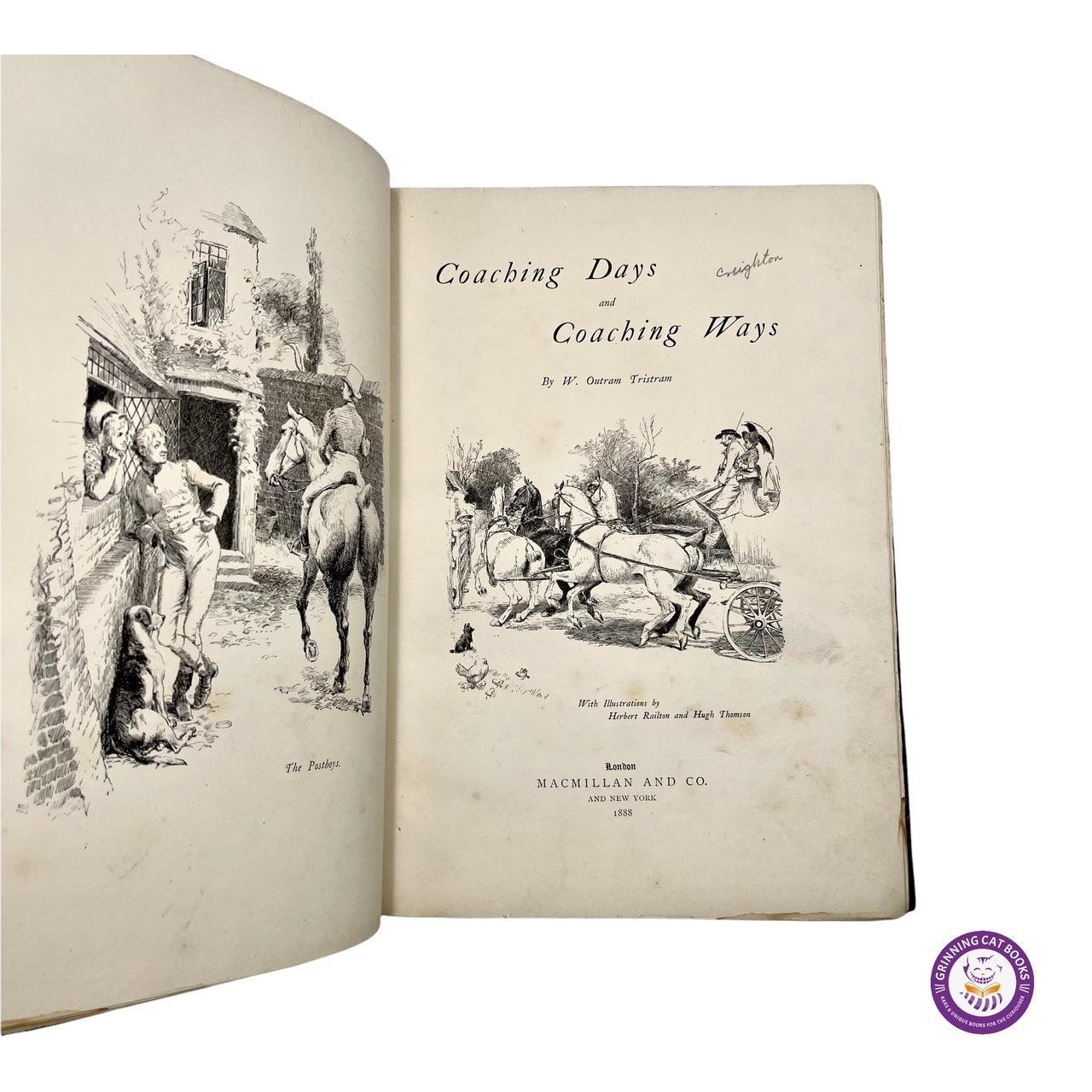 Coaching Days and Coaching Ways (Hugh Thomson, Illustrator) - Grinning Cat Books - HISTORY - ENGLISH LITERATURE, EXPLORATION, TRAVEL