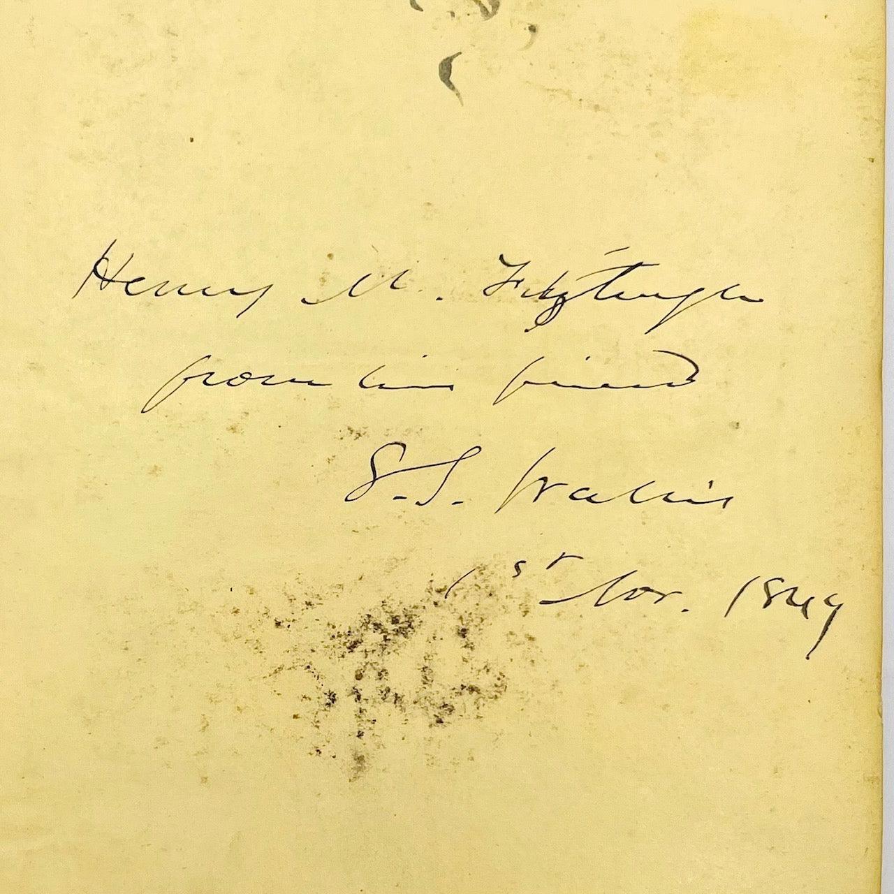 Glimpses of Spain; or, Notes of an Unfinished Tour in 1847 (signed) - Grinning Cat Books - EXPLORATION - EUROPEAN HISTORY, HISTORY, SIGNED