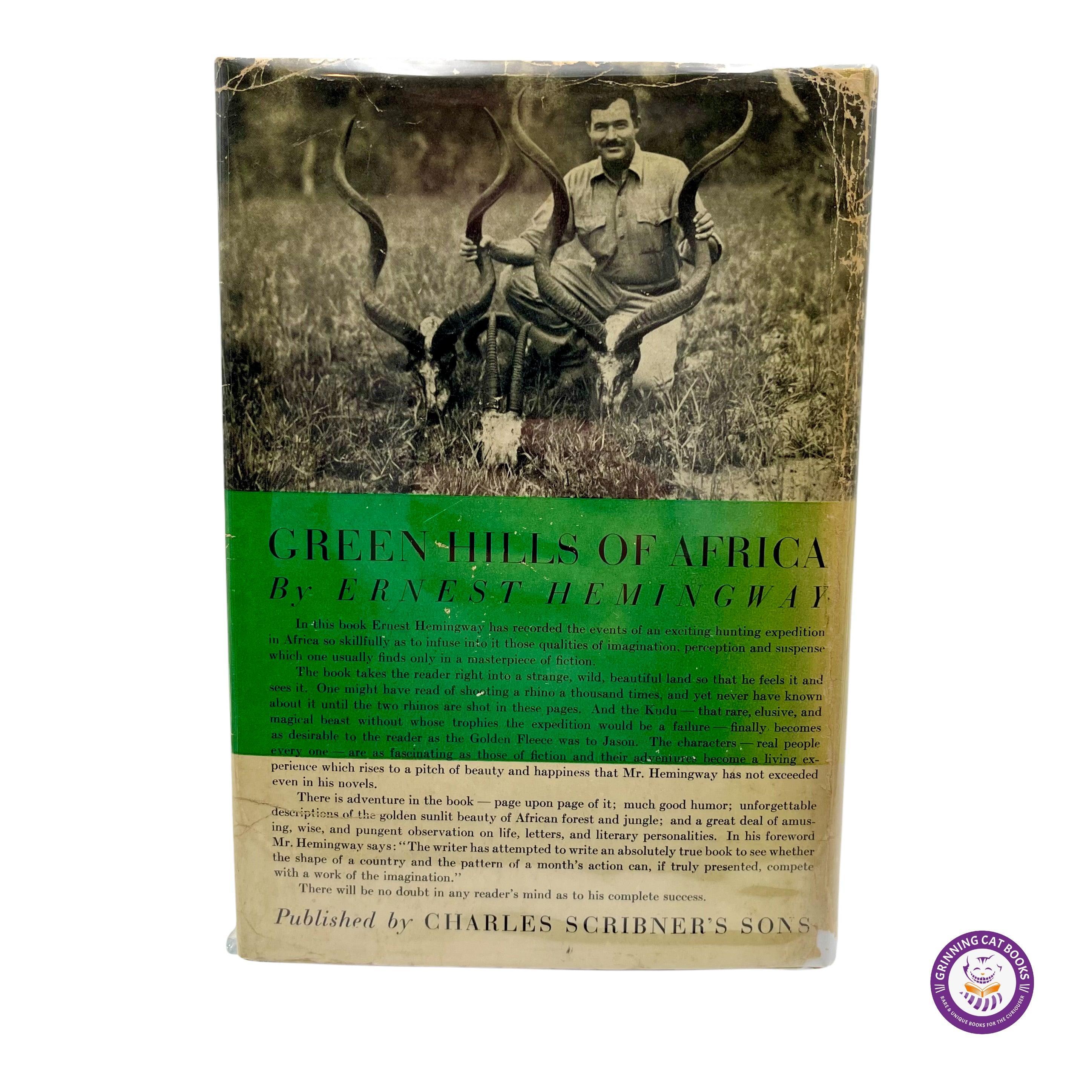 Green Hills of Africa - Grinning Cat Books - AMERICAN LITERATURE - 