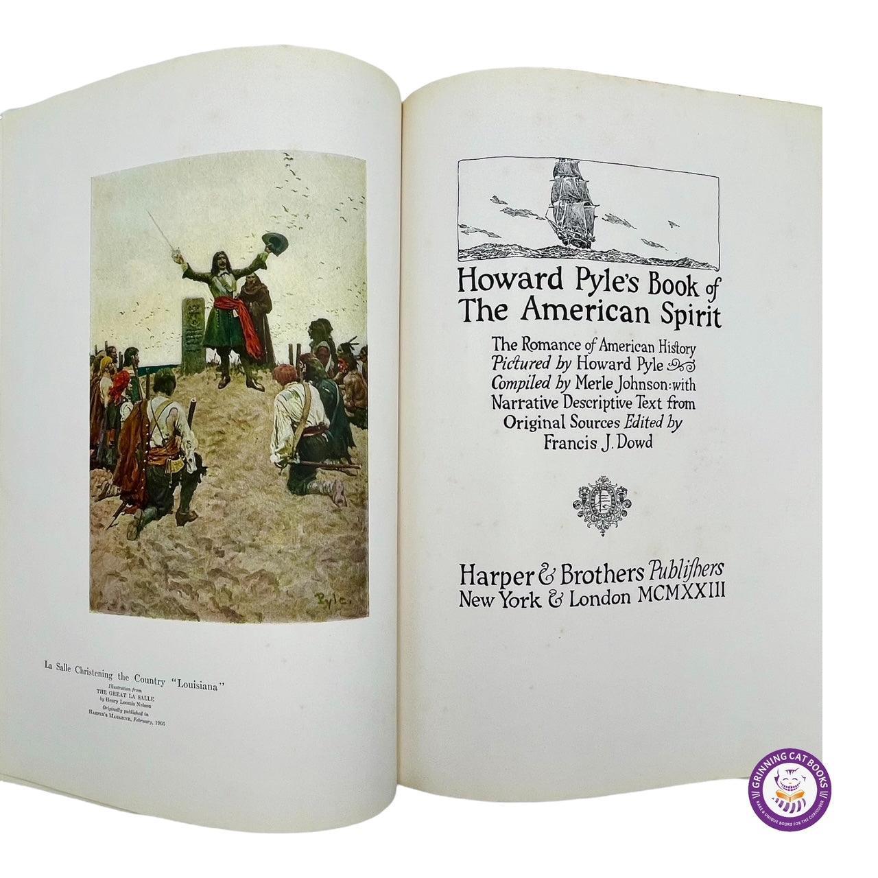 Howard Pyle's Book of the American Spirit - Grinning Cat Books - AMERICANA - AMERICAN HISTORY, HISTORY, ILLUSTRATED BOOKS