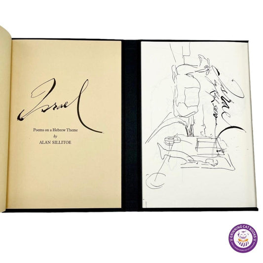 Israel: Poems on a Hebrew Theme (signed by Alan Sillitoe and Ralph Steadman (illustrator)) - Grinning Cat Books - Books - ILLUSTRATED BOOKS