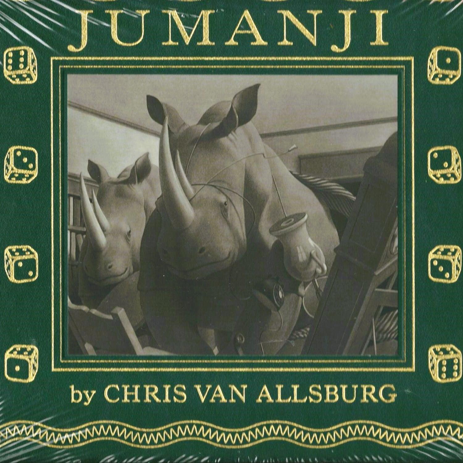 Jumanji (Deluxe Easton Press Edition, signed by Chris Van Allsburg) - Grinning Cat Books - Books - ILLUSTRATED BOOKS