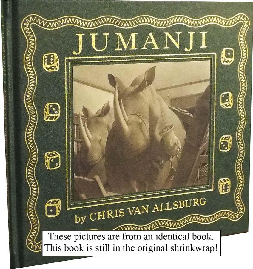 Jumanji (Deluxe Easton Press Edition, signed by Chris Van Allsburg) - Grinning Cat Books - Books - ILLUSTRATED BOOKS