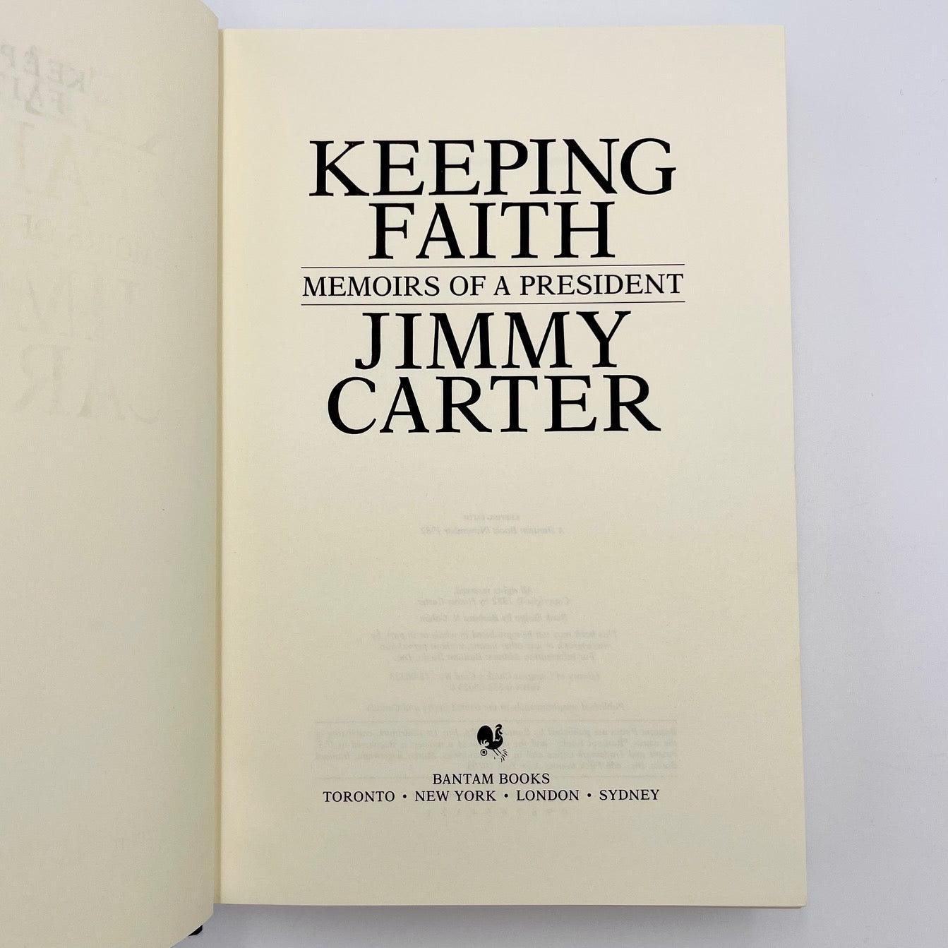 Keeping Faith: Memoirs of a President (Limited Edition, signed by President Carter) - Grinning Cat Books - books - AMERICAN HISTORY, HISTORY, JIMMY CARTER, PRESIDENTS