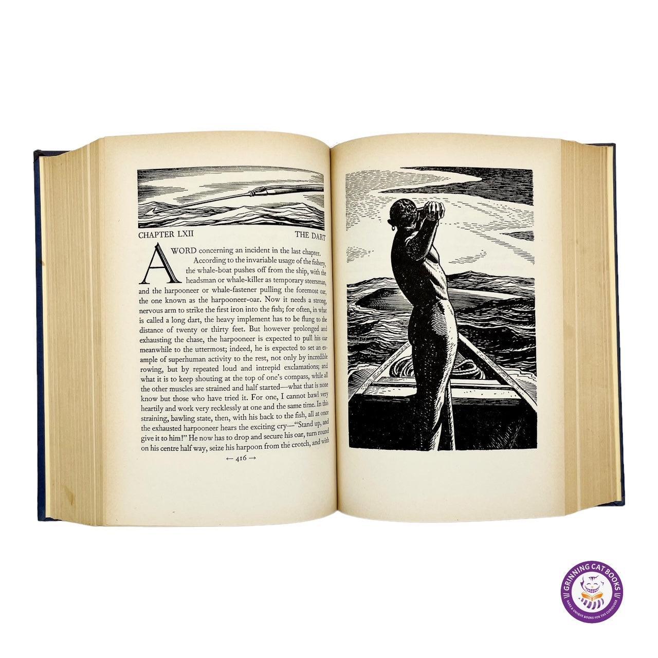 Moby Dick (The iconic 1937 Deluxe Lakeside Press Edition) - Grinning Cat Books - Books - 