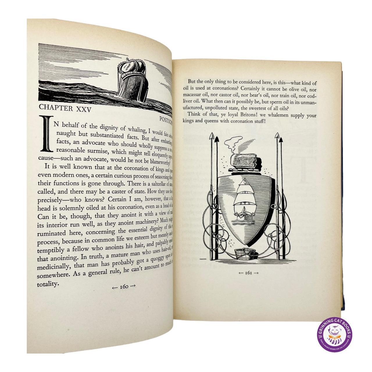 Moby Dick (The iconic 1937 Deluxe Lakeside Press Edition) - Grinning Cat Books - Books - 