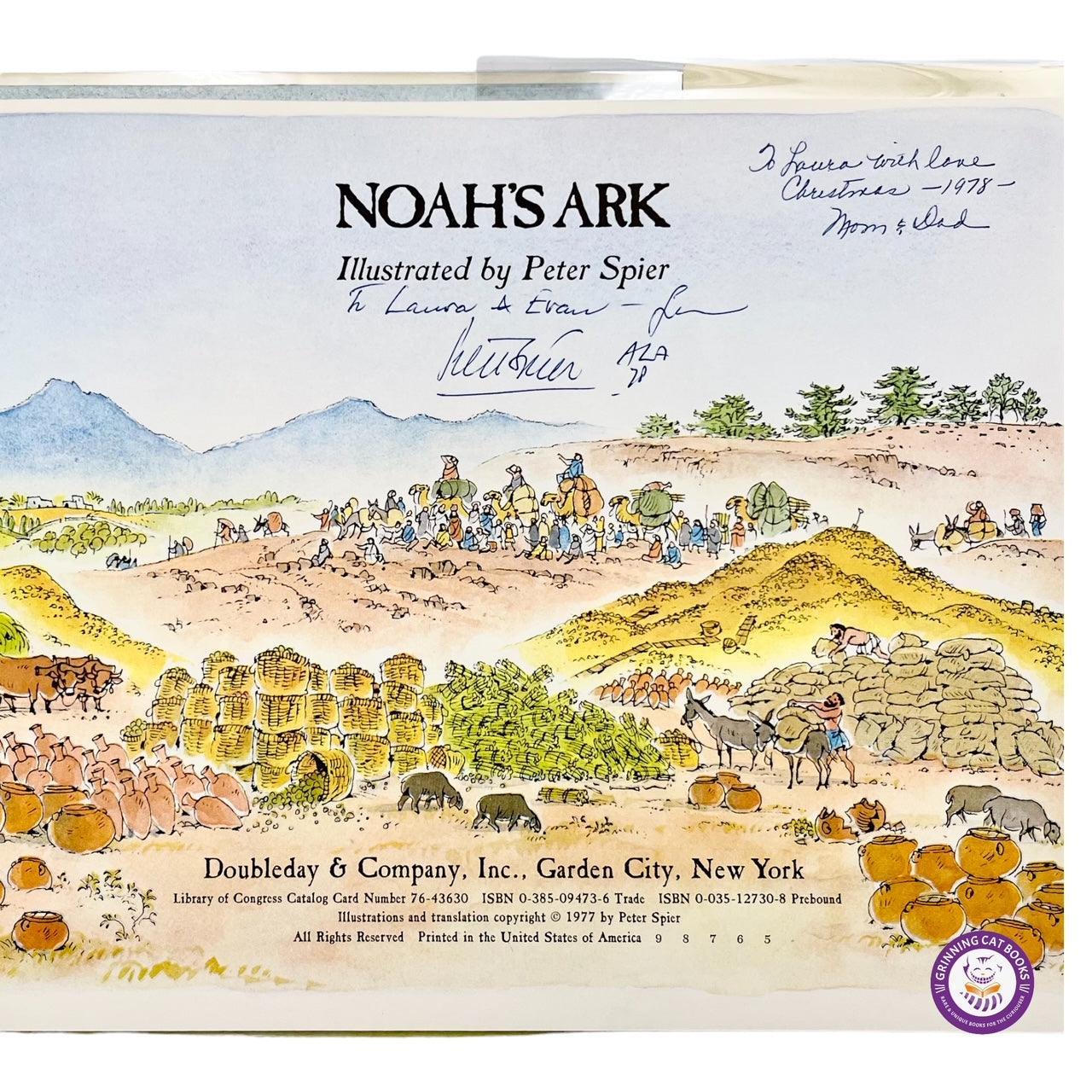 Noah's Ark (1978 Caldecott Medal winner, signed by Peter Spier) - Grinning Cat Books - CHILDREN'S LITERATURE - CALDECOTT