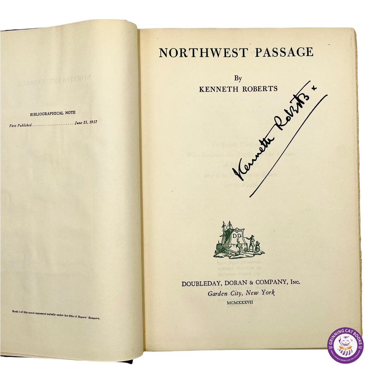 Northwest Passage (signed) - Grinning Cat Books - LITERATURE - AMERICAN LITERATURE