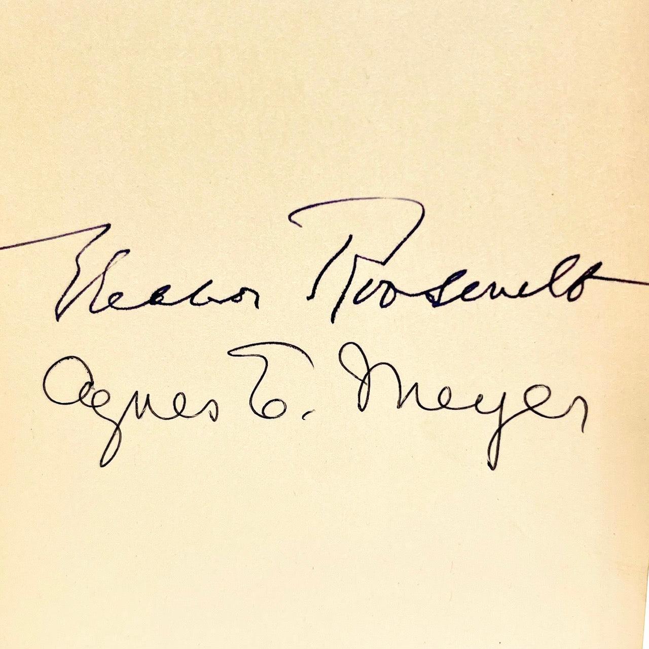 Out of These Roots (signed by Agnes Meyer and First Lady, Eleanor Roosevelt) - Grinning Cat Books - AUTOBIOGRAPHY - AMERICAN HISTORY, ELEANOR ROOSEVELT, HISTORY, PRESIDENTS