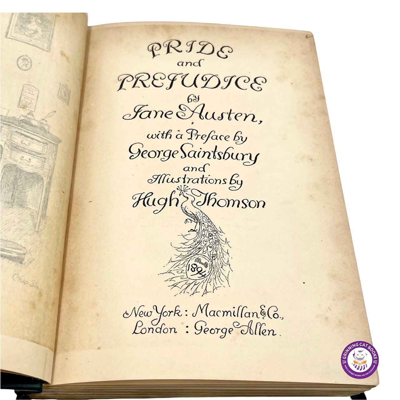 Pride and Prejudice (the famous "Peacock Edition") - Grinning Cat Books - LITERATURE - 