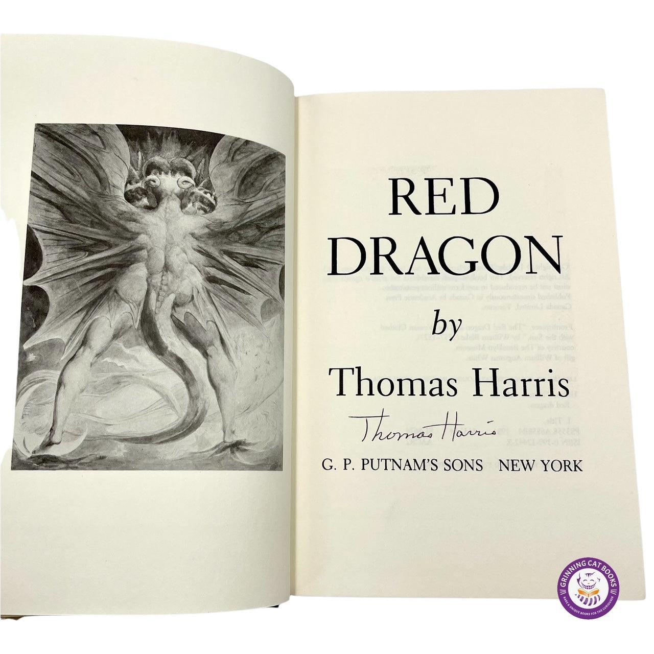 Red Dragon (signed; the debut of Hannibal Lecter) - Grinning Cat Books - LITERATURE - SIGNED, THRILLER