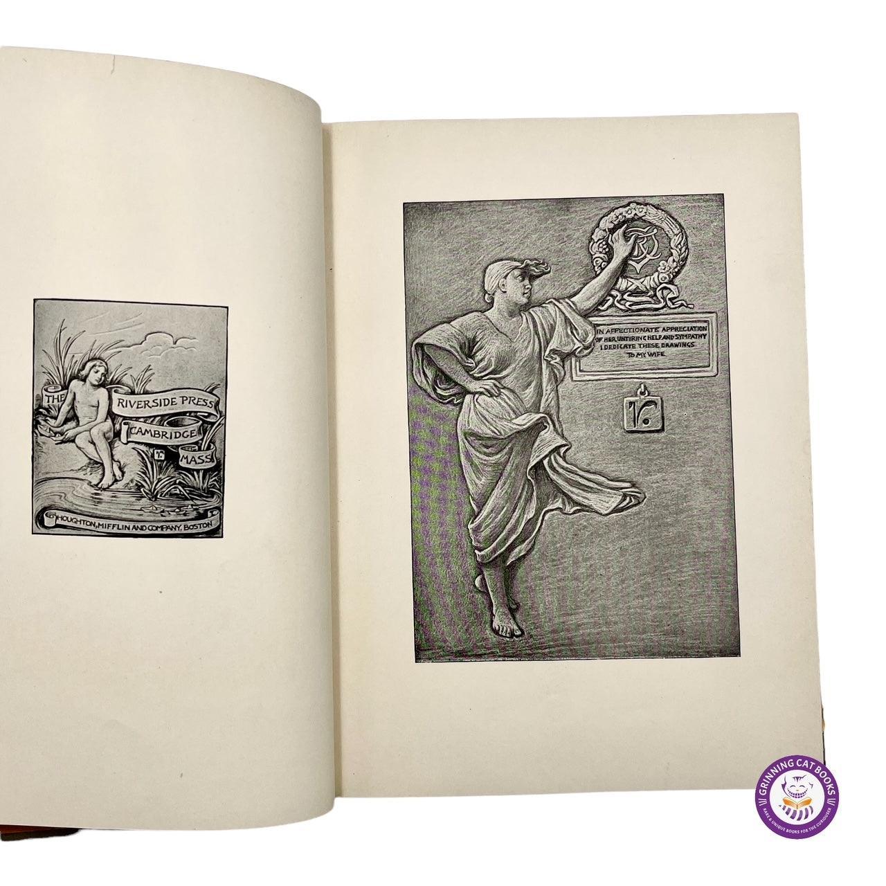 Rubaiyat of Omar Khayyam (famous "Vedder Edition," with drawings by Elihu Vedder) - Grinning Cat Books - POETRY - ART, POETRY, RUBAIYAT