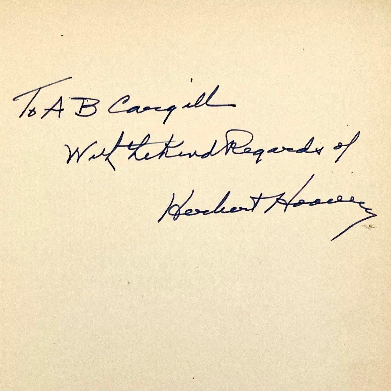 The Challenge to Liberty (signed by President Hoover) - Grinning Cat Books - AMERICANA - AMERICAN HISTORY, HISTORY, PRESIDENTS, SIGNED