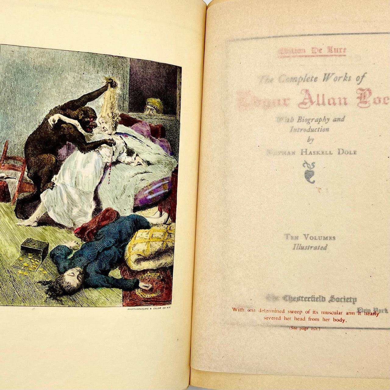 The Complete Works of Edgar Allan Poe (10 volumes, complete) - Grinning Cat Books - LITERATURE - EDGAR ALLAN POE