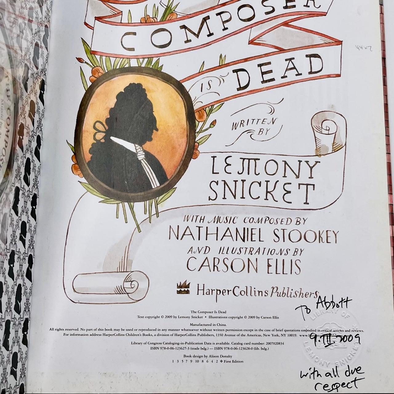 The Composer is Dead - Grinning Cat Books - CHILDREN'S LITERATURE - DANIEL HANDLER
