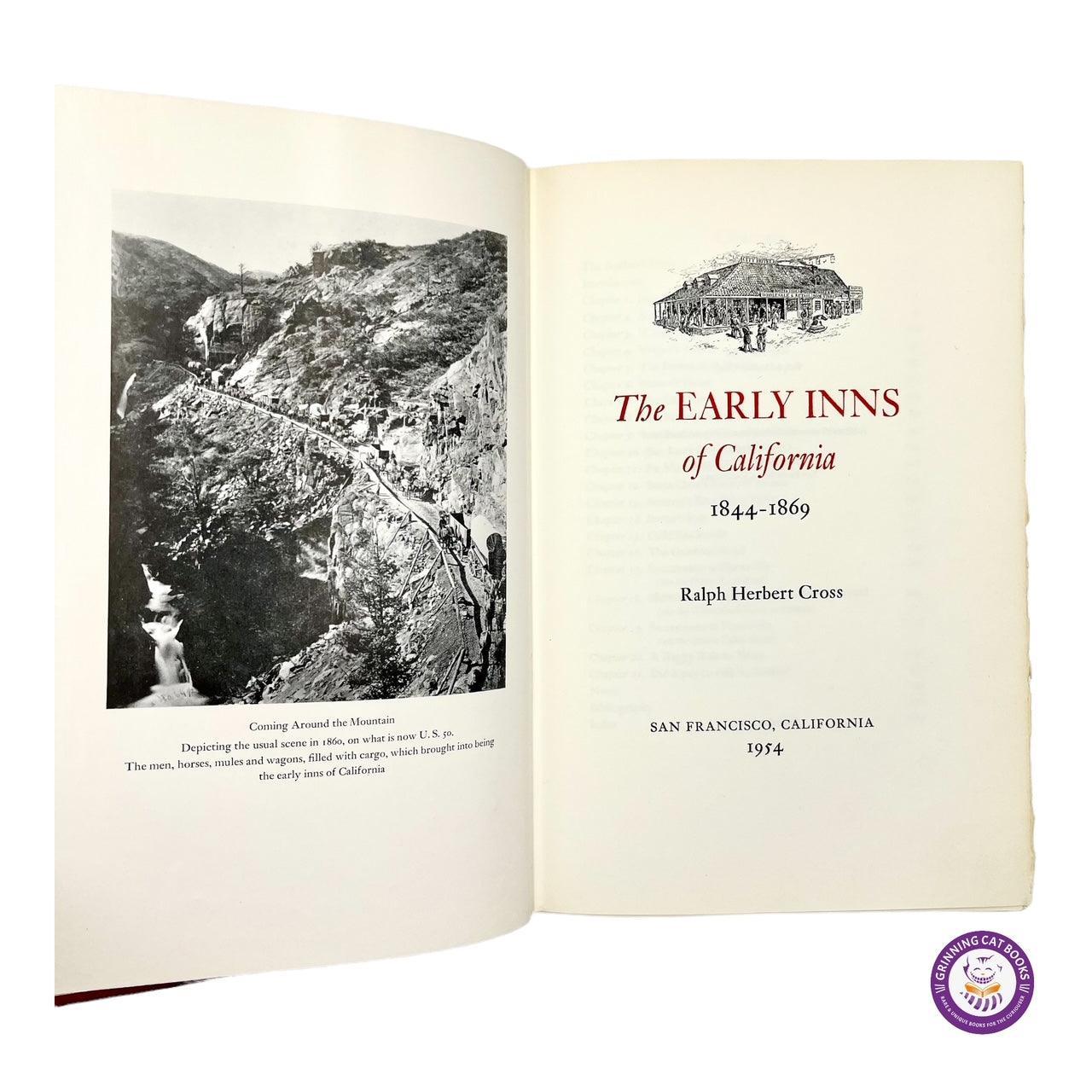 The Early Inns of California 1844 - 1869 - Grinning Cat Books - AMERICANA - CALIFORNIA