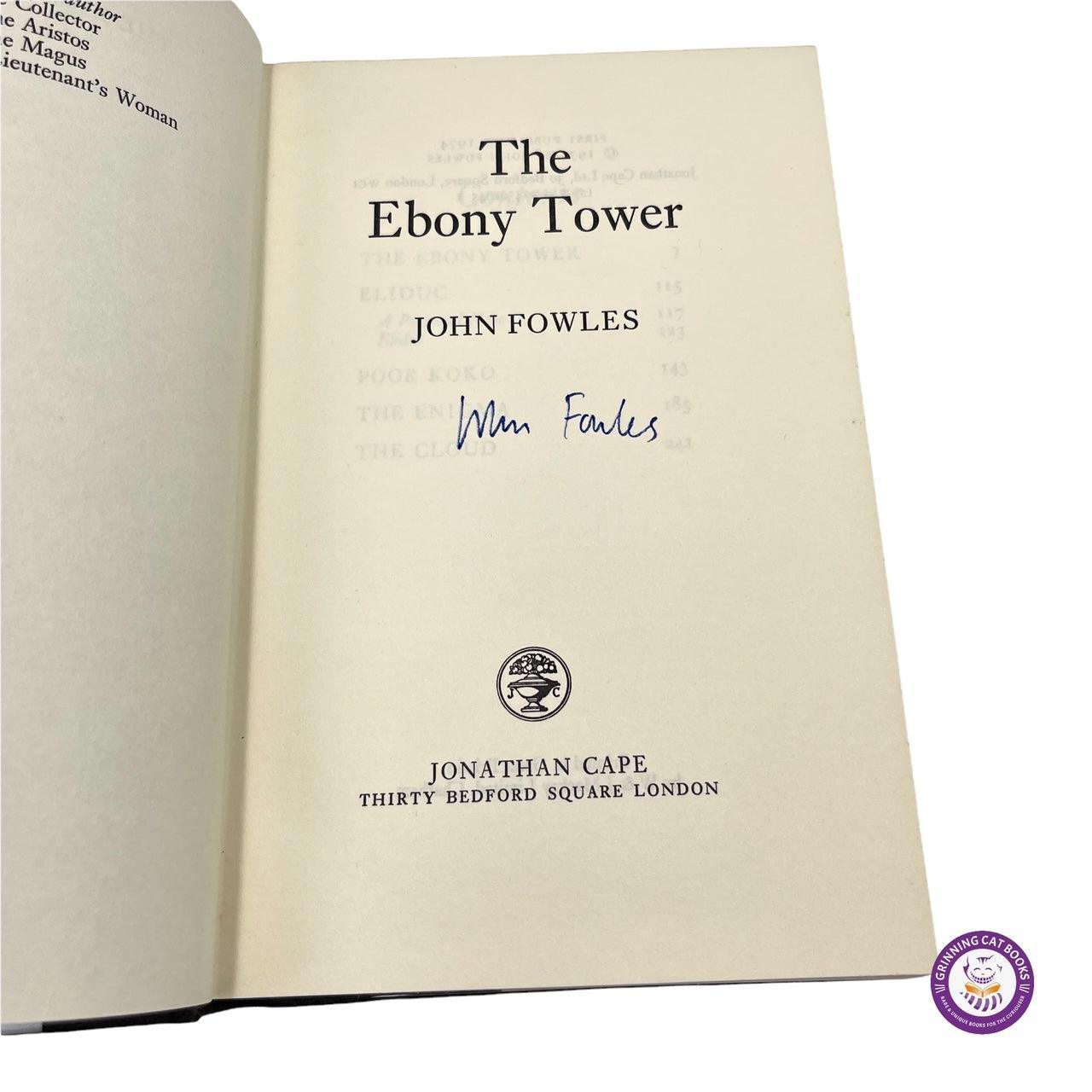 The Ebony Tower (signed by John Fowles) - Grinning Cat Books - LITERATURE - ENGLISH LITERATURE, SIGNED