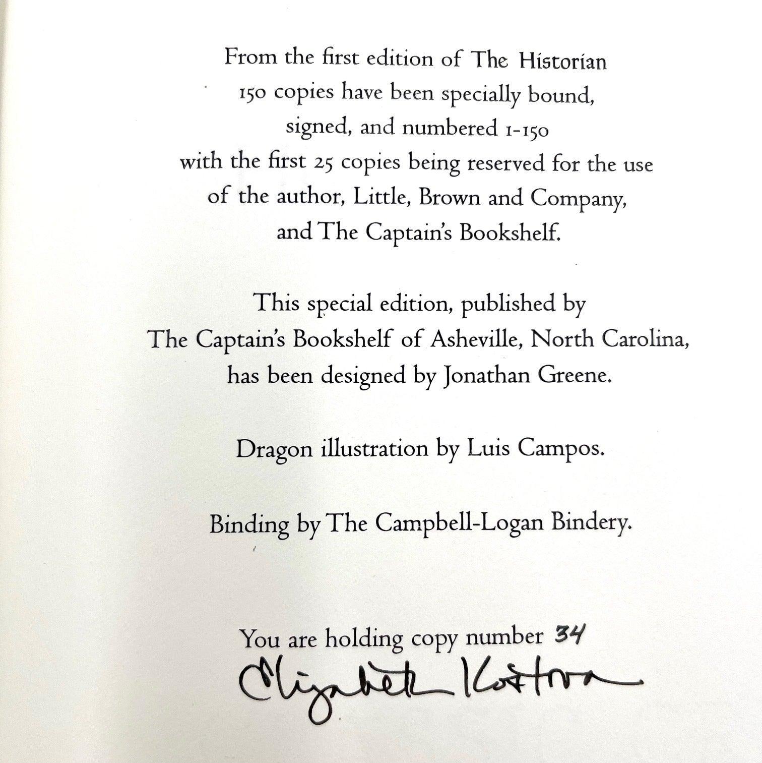 The Historian (Signed, Limited Deluxe Edition) - Grinning Cat Books - LITERATURE - FANTASY, SCIENCE FICTION, SIGNED, THRILLER, VAMPIRES