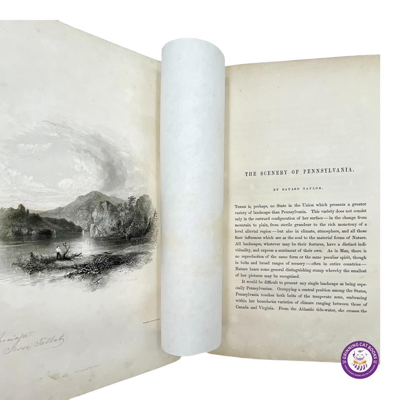 The Home Book of the Picturesque: American Scenery, Art, and Literature - Grinning Cat Books - AMERICANA - AMERICAN ART, AMERICANA, ART