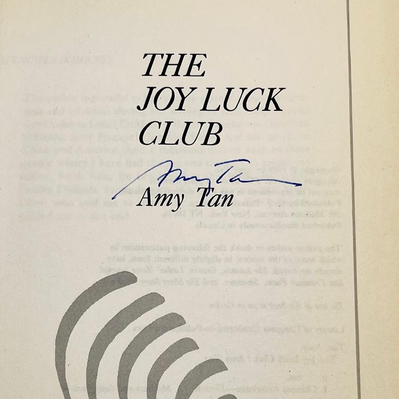 The Joy Luck Club (signed by Amy Tan) - Grinning Cat Books - LITERATURE - 