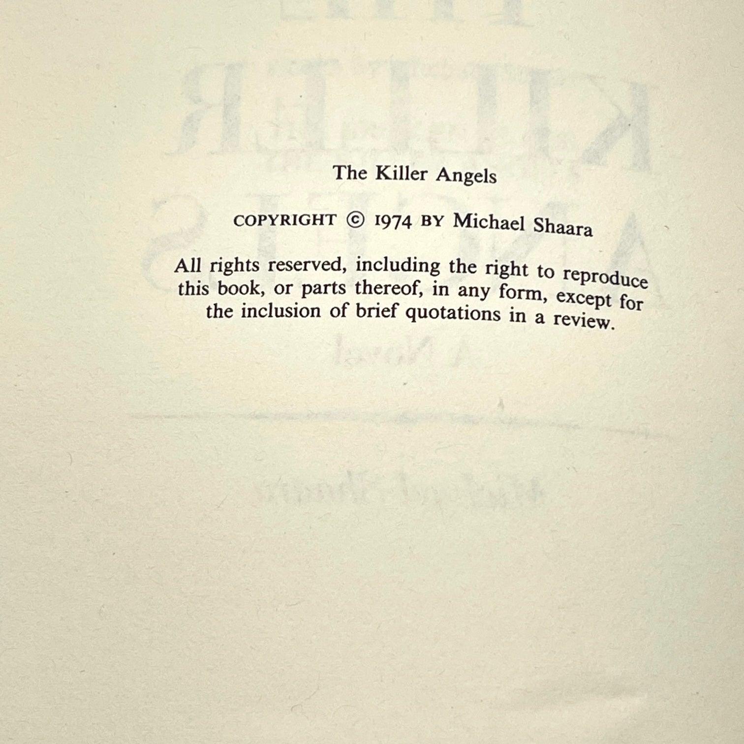 The Killer Angels - Grinning Cat Books - LITERATURE - AMERICAN LITERATURE, CIVIL WAR, SOUTHERN LITERATURE