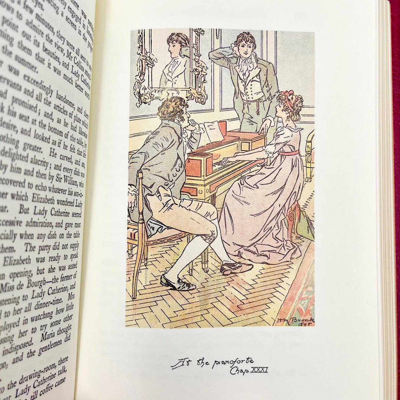 The Novels of Jane Austen (Deluxe Edition illustrated by C.E and H.M Brock) - Grinning Cat Books - LITERATURE - COLLECTORS SET, ENGLISH LITERATURE, JANE AUSTEN