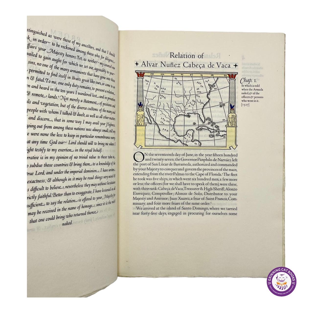 The Relation of Alvar Nunez Cabeca de Vaca (the first European to cross the continent of North America) - Grinning Cat Books - Books - 