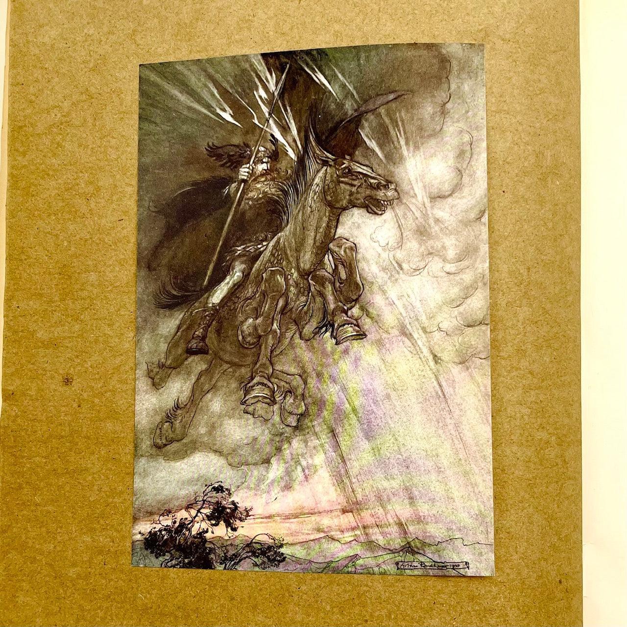 The Rhinegold & The Valkyrie with Siegfried; and, The Twilight of the Gods. (2 Vols., Illustrated by Arthur Rackham) (signed) - Grinning Cat Books - LITERATURE - ILLUSTRATED