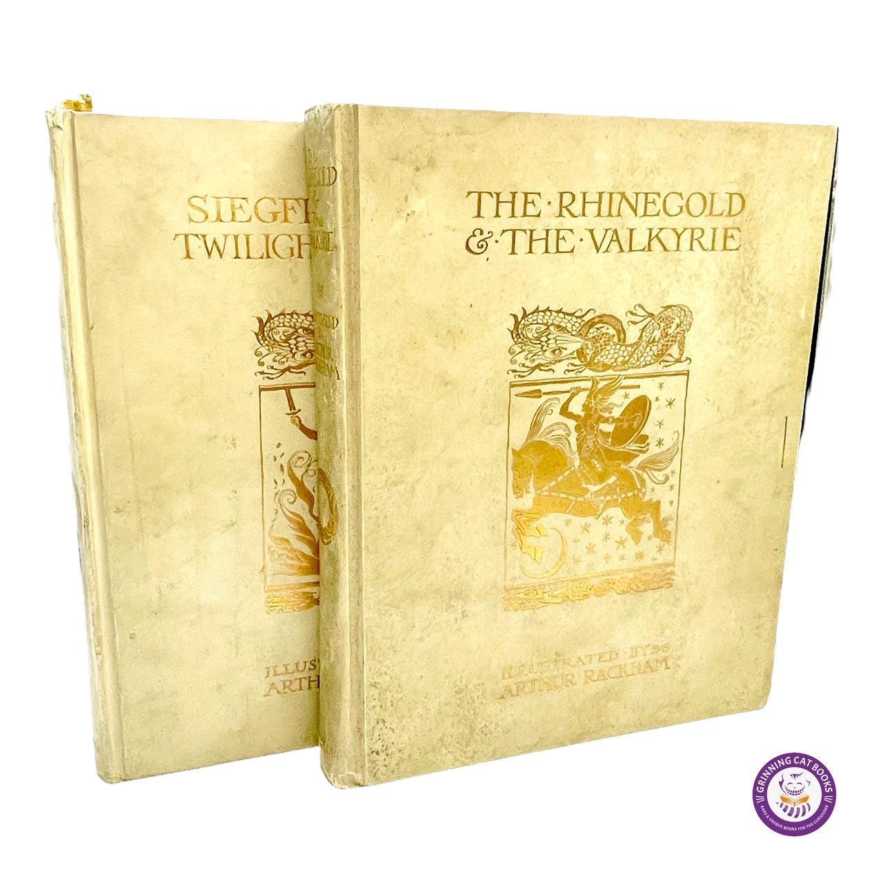 The Rhinegold & The Valkyrie with Siegfried; and, The Twilight of the Gods. (2 Vols., Illustrated by Arthur Rackham) (signed) - Grinning Cat Books - LITERATURE - ILLUSTRATED