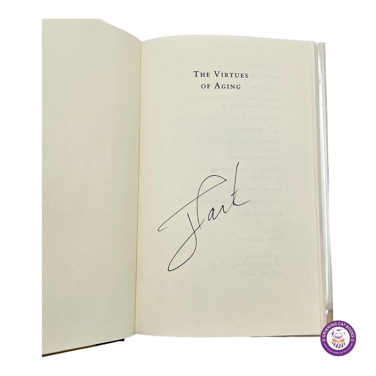 The Virtues of Aging (signed by President Carter) - Grinning Cat Books - books - AMERICAN HISTORY, HISTORY, JIMMY CARTER, PRESIDENTS, SIGNED