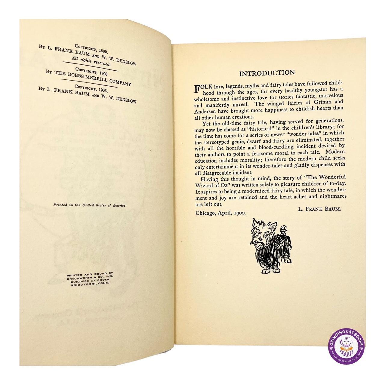 The Wizard of Oz (the 1939 Bobbs-Merrill MGM Movie Edition) - Grinning Cat Books - Books - OZ