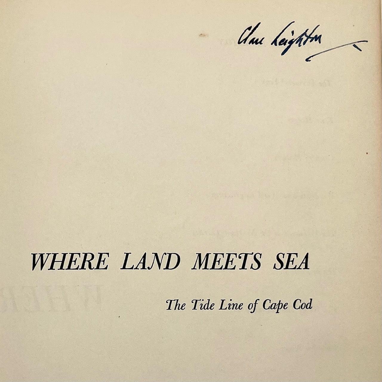 Where Land Meets Sea: The Tide Line of Cape Cod (signed by the author and renowned artist, Clare Leighton) - Grinning Cat Books - NATURAL HISTORY - AMERICANA