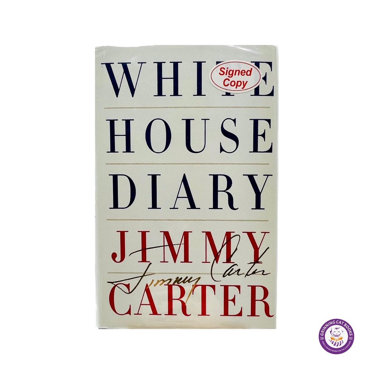 White House Diary (inscribed by President Carter) - Grinning Cat Books - books - AMREICAN HISTORY, HISTORY, JIMMY CARTER, PRESIDENTS, SIGNED