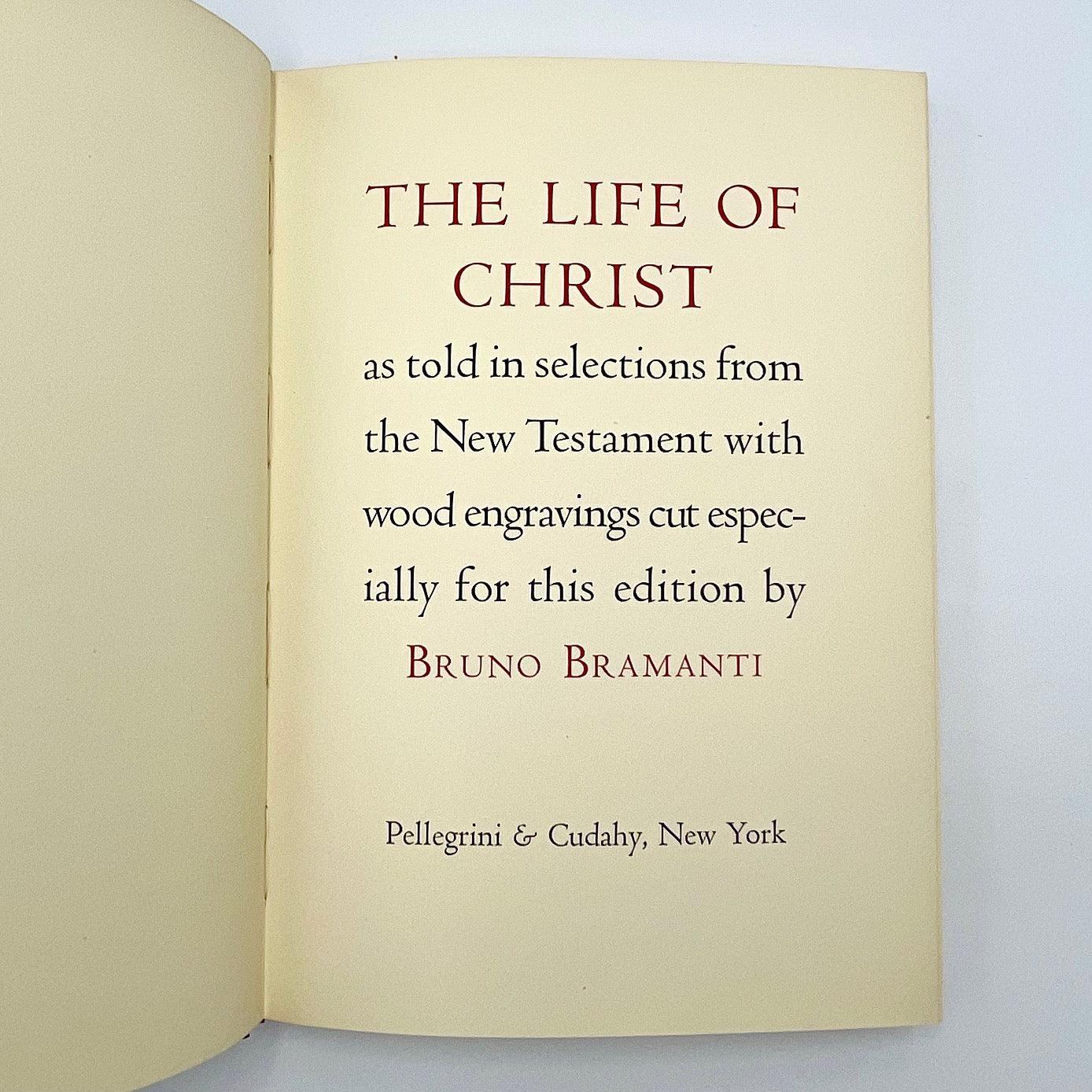 The Life of Christ (Limited Edition with wood engravings by Bruno Bramanti and signed by him) - Grinning Cat Books - RELIGION - ART, ILLUSTRATED BOOKS, RELIGION